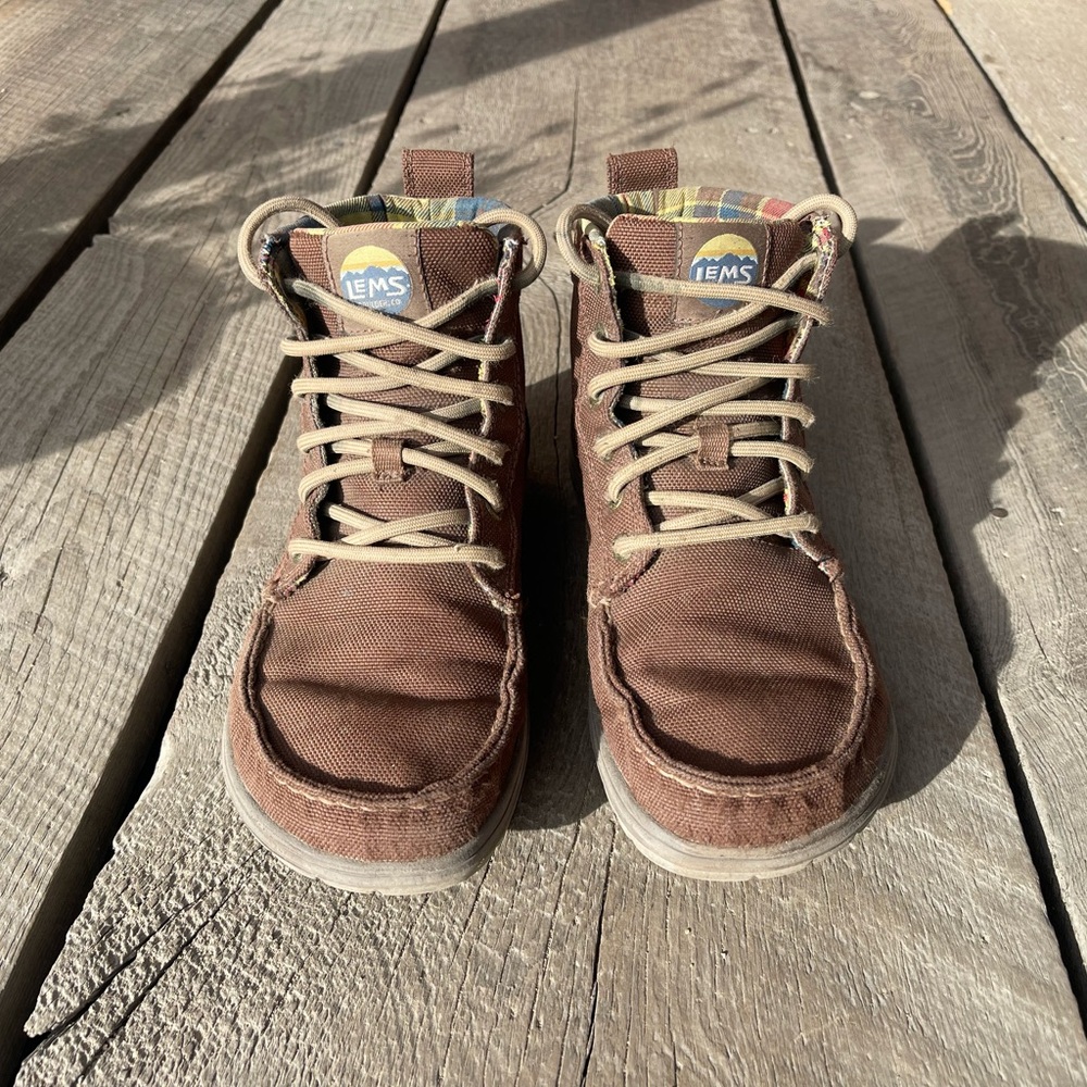 Lems boot brown Boulder Boot in pinecone canvas 5.5M 7W